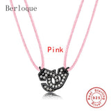 Zircon Handcuff Necklace 925 Silver Adjustable Rope Pendant