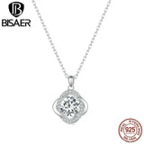 1CT D Moissanite Necklace Geometric Platinum Chain 925 Silver