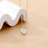 925 Silver Vintage Drop Glaze Rose Necklace Light Tulip Clavicle Chain