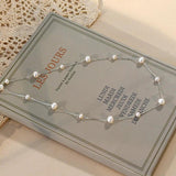 Freshwater Pearl Pendant Necklace 925 Silver Jewelry