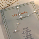 Freshwater Pearl Pendant Necklace 925 Silver Jewelry