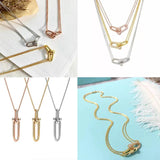 Tif Original S925 Sterling Silver Chain Necklace Pendant