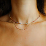 Colorful Zirconia Necklace, 925 Silver, Women's Jewelry