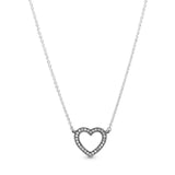 S925 Silver Love Geometric Necklace for Women