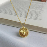 S925 Sterling Silver Coin Necklace Bee Pendant Jewelry