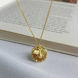 S925 Sterling Silver Coin Necklace Bee Pendant Jewelry