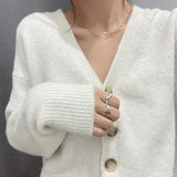 SHANICE Sterling Silver Multi-layer Beads Necklace