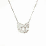 925 Silver Handcuffs Menottes Chain Necklace High Femme Jewelry