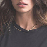 925 Silver Bar Choker Necklace Minimalism Jewelry
