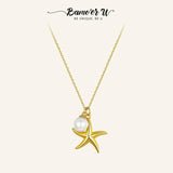 Sterling Silver Starfish Necklace for Women