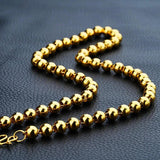 European Man Wedding Gift 24KT Chain Necklace NL33