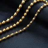 European Man Wedding Gift 24KT Chain Necklace NL33