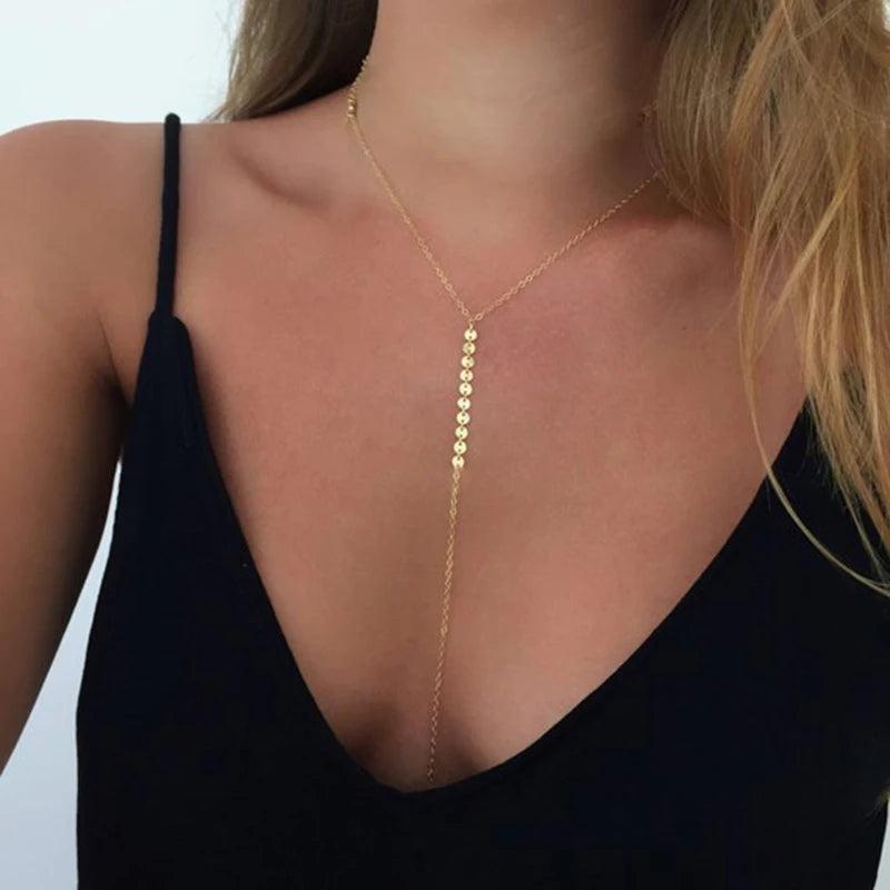 925 Silver Coins Necklace Y Choker Jewelry Silver Pendant Collier Femme Kolye