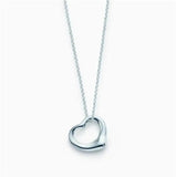 925 Sterling Silver Heart Necklace Pendant for Women