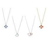 925 Sterling Silver Heart Necklace Pendant for Women
