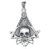 Eudora Masonic Skull Pendant Necklace