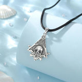 Eudora Masonic Skull Pendant Necklace