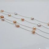 Baroque Freshwater Pearl Multicolor Long Necklace