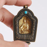 Sakyamuni Buddha Necklace Handicraft in Retro Pendant Box