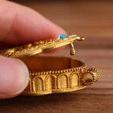 Sakyamuni Buddha Necklace Handicraft in Retro Pendant Box