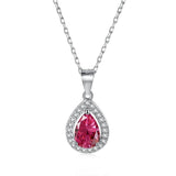 925 Silver Gemstone Pendant Necklace