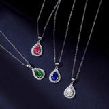 925 Silver Gemstone Pendant Necklace