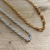 925 Silver Hollow Chain Choker Necklace for Women