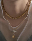 925 Silver Hollow Chain Choker Necklace for Women
