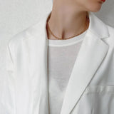 925 Silver Hollow Chain Choker Necklace for Women