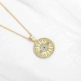 Sterling Silver Evil Eye Necklace with Zircon