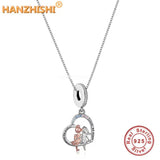 925 Silver Heart Love Necklace for Sister