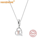 925 Silver Heart Love Necklace for Sister
