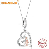 925 Silver Heart Love Necklace for Sister