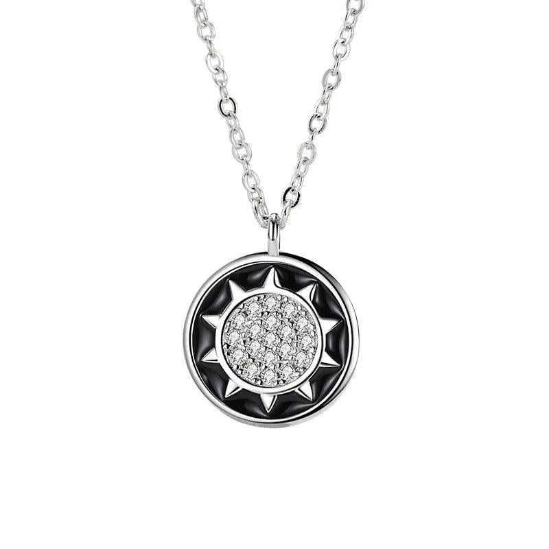 Ring Pendant Necklace Silver Long Chain Pendant Jewelry Men/Women