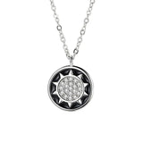 Ring Pendant Necklace Silver Long Chain Pendant Jewelry Men/Women