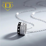 Ring Pendant Necklace Silver Long Chain Pendant Jewelry Men/Women