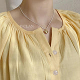 925 Silver Heart Pendant Stacking Necklace