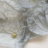 925 Silver Heart Pendant Stacking Necklace