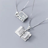 925 Silver Lord's Prayer Bible Pendant Necklace
