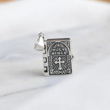 925 Silver Lord's Prayer Bible Pendant Necklace