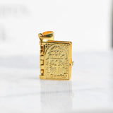 925 Silver Lord's Prayer Bible Pendant Necklace