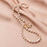 925 Silver Baroque Pearl Butterfly Pendant Necklace