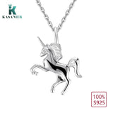 925 Silver Unicorn Pendant Necklace Bohemia Style Jewelry