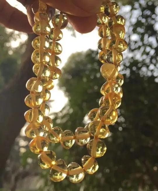 Honey Baroque Amber Necklace for Women