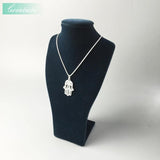 Hand of Fatima 925 Sterling Silver Pendant Necklace