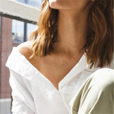 Circle Necklace Jewelry Filled Choker Pendants Collier Femme Kolye Collares