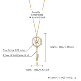 925 Sterling Silver Pendant Iced Zircon Charm Necklace Women Jewelry Gift