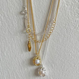 925 Silver Bears Pearl Necklace Pendant Charm Small Chain