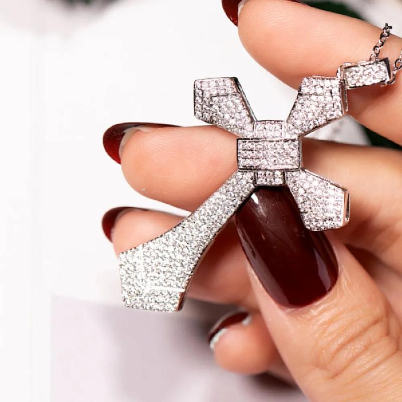 925 Silver Bible Jesus Cross Pendant Necklace Crucifix Charm N020