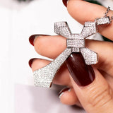 925 Silver Bible Jesus Cross Pendant Necklace Crucifix Charm N020